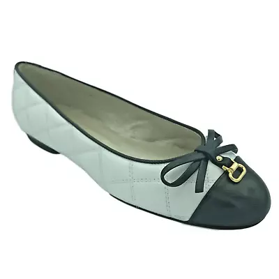 CEFALU Ladies Slip On Casual Leather Quilted Loafers Ballet Pumps Shoes Size 5.5 • £34.99