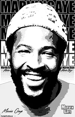 MARVIN GAYE  11x17  Black Light  Poster • $7.99