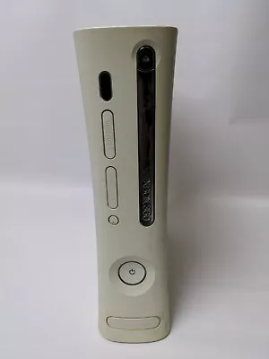 Xbox 360 FAT WHITE CONSOLE ONLY PARTS OR REPAIR Turns On But CD Drive Won't Open • $19.99