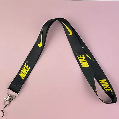 Nike Lanyard Black Yellow New Key Chain With Classic Design • $4.99