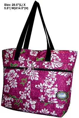 Hawaii Spirit Lady Shoulder Handbag Purse Foldable Travel Shopping Tote Eco Bag • $23.99