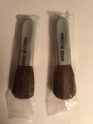 Mary Kay Blush Brushes 2.5  New Fits Compact Gray Handle Sable Bristles Lot Of 2 • $11.99
