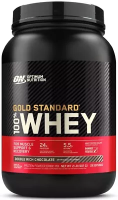 Optimum Nutrition Gold Standard 100% Whey Protein Double Rich Chocolate 2lb • $30