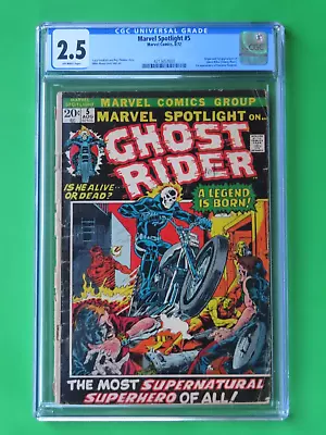 Marvel Spotlight #5 (1972) - CGC 2.5 - Bronze Age Key - 1st App. Of Ghost Rider • $398