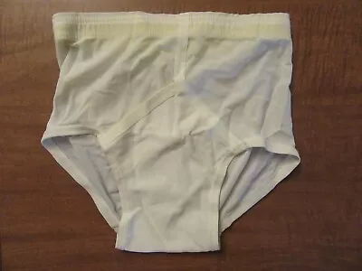 Jockey White 100% Nylon Tricot Y-Front Briefs Mens Size 30 - Brand New!! • $18.95