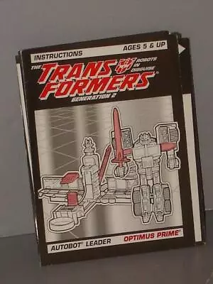 G2 Transformer Autobot Laser Optimus Prime Instruction Manual # 2  Almost Mint  • $16.99