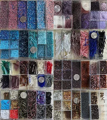 Vintage BEAD Lot ~ 12+ Pounds ~ Bugle ~ Twist ~ Seed ~ Destash • $94.99