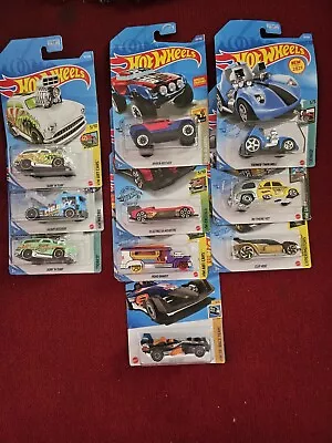 Hotwheels Lot 10 Cars On Card • $2.99