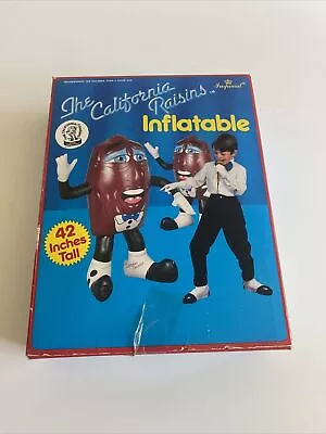 NEW SEALED Vintage 1987 California Raisins Inflatable 42  Tall BOP BAG RARE VHTF • $129.99