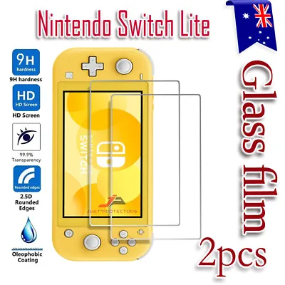 [2 Pack] Nintendo Switch Lite LCD Screen Protector Tempered Glass Film Guard • $7.95