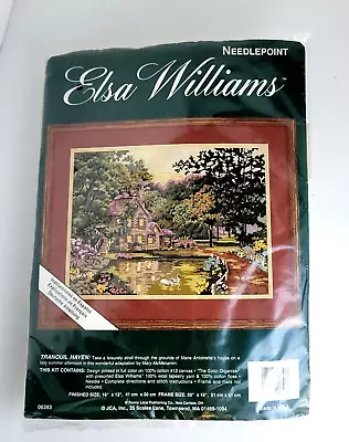 Elsa Williams® TRANQUIL HAVEN Needlepoint Kit #06393 - New & Sealed • $22.95