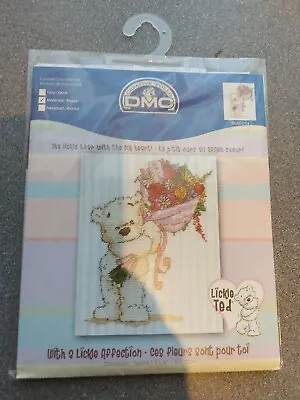 New Lickle Ted And Flowers  With A Lickle Affection  Cross Stitch Kit • £9.99