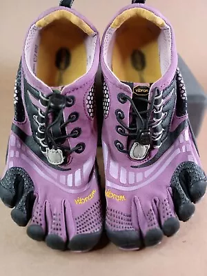 VIBRAM FIVE FINGERS TOES  SLIP ON BAREFOOT RUNNING  SHOES SZ EUR40 Purple! • $36