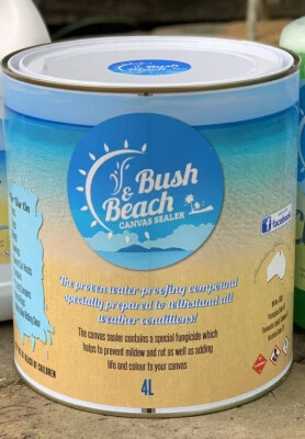 $125 • Buy Bush & Beach Canvas Sealer - 4L Clear Canvas Sealer WaterProofing