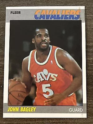 John Bagley 1987 Cleveland Cavaliers 87-88 Fleer Basketball #5 Of 132 Pack Fresh • $1.01