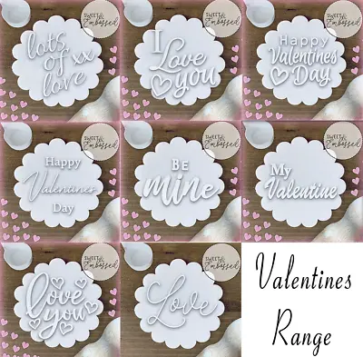 Valentines Cookie Stamp Embosser Range Fondant I Love You Couples Heart Happy • £3.89