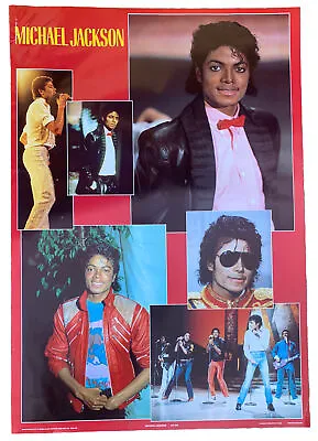 Thriller Michael Jackson Vintage 1984 ORIGINAL 24  X 35  Poster Beat It READ D20 • $12.99