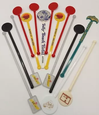 15 Vintage Cocktail Stirrers Swizzle Sticks.  • £5