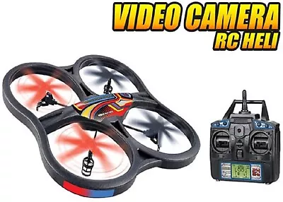 World Tech Large Panther Spy Drone UFO Video Camera 2.4GHz RC Quadcopter Plane • $175.56