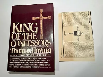 King Of The Confessors Thomas Hoving Simon&Schuster NY 1st Edition 1981 SIGNED • $105