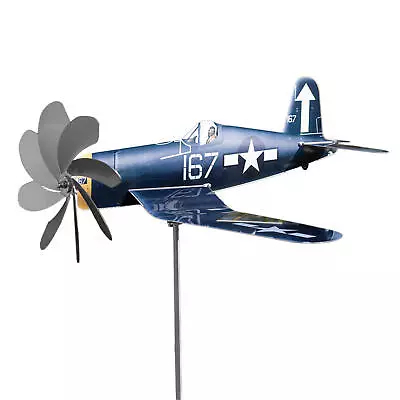 Garden Decors Outdoor Airplane Wind Spinner Metal Pinwheels Aircraft Windmill  • $30.29