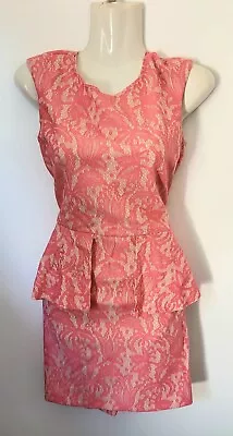 Zara Sz S Lace Pencil Work Cocktail Formal Dress • $24.69