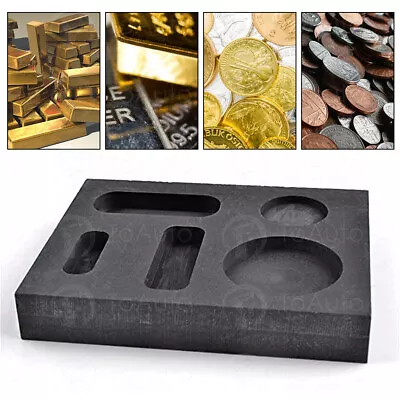 £15.59 • Buy Graphite Ingot Mold Bar Mould Jewelry Tool For Gold Copper Metal Melting Casting