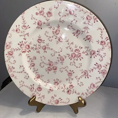 Royal Stafford Pink Rose Chintz 11” Dinner Plate England  • $18