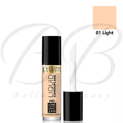 EVELINE Liquid Camouflage Long Lasting Full Coverage Concealer 5ml *CHOOSE* • £4.95