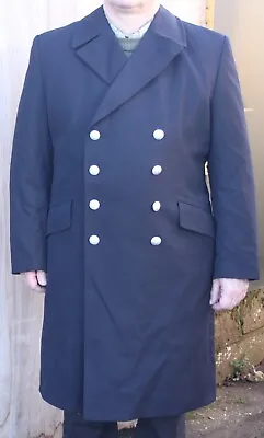 Genuine Surplus German Naval Overcoat With Flannel Lining 44-46  Chest (1445) • £19.99