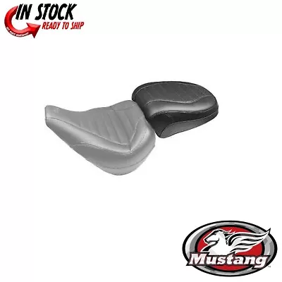 Mustang Tuck N Roll Passsenger Seat For Mustang Solo 2018-19 Harley Softail FXBR • $257.59