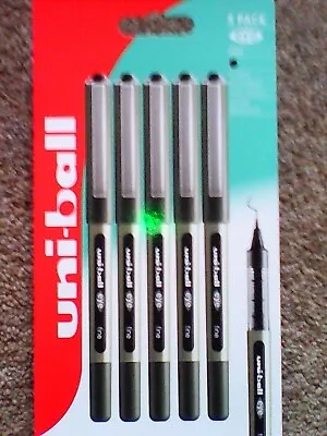 Uni-Ball UB157BLK Eye Fine Rollerball Pen (Pack Of 5) • £6.99