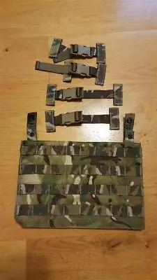£10.99 • Buy British Army Genuine Issue Osprey MK4A MTP Molle Ops Panel & 4 T Bar Clips