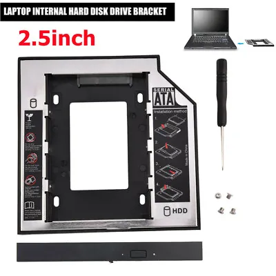 2.5inch Internal HDD Bracket SATA I II III Hard Disk Drive Enclosure Tray 12.5mm • £5.72