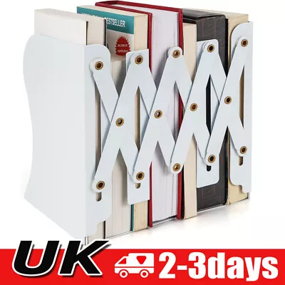 Telescopic Bookends Extendable Bookend Telescopic Book Stand For Shelves Office • £8.90