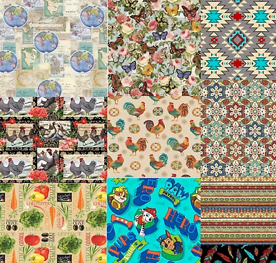 David Textiles 1 Yard Precut - Assorted Design Print 100% Cotton Quilt Fabric • $9.95
