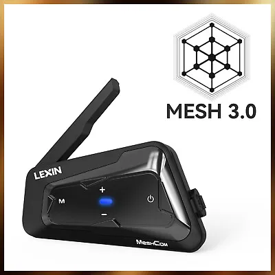 LEXN MTX 24 Rider Mesh 3.0 Motorcycle Intercom Audio Multitasking Helmet Headset • $173.99