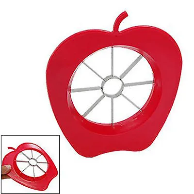 £2.99 • Buy Gadget Apple Fruit Easy Slicer Cutter Corer Christmas Gift Kitchen Tool Red Xmas