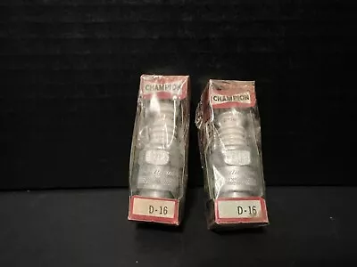 Vintage Champion D-16 Spark Plugs In Box NOS • $15