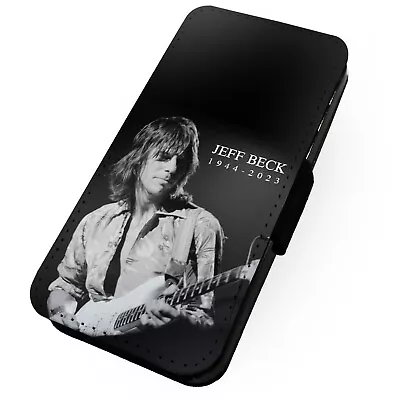 Printed Faux Leather Flip Phone Case For Samsung - RIP Jeff Beck • £9.75