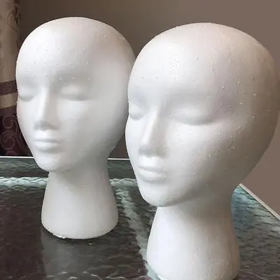 Female Foam Mannequin Head Display Stand For Wigs Glasses And Hats • $9.10