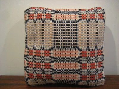 $25 • Buy Pillow Sham Cover19 - Antique Coverlet - Decorative Throw Pillow - Accent Pillow
