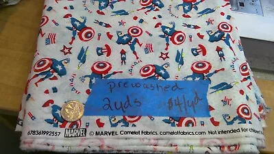  Captain America  Marvel For Camelot Fabrics BTY • $2.50