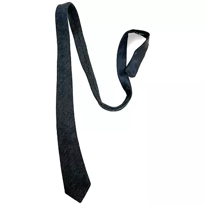 ETRO Milano Made In Italy Black Woven Tie Standard Size • $40