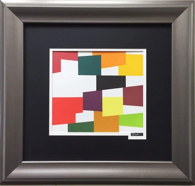 Yaacov Agam  Plastic Fusion  Framed HAND SIGNED Lthograph Judaica Israeli ART  • $449.99