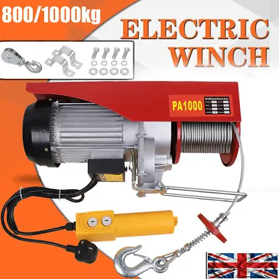 Winches Electric Hoist 800-1000Kg 240v Gantry Crane Lifting For Workshop Garage • £99.99