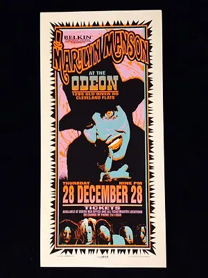 Marilyn Manson Concert Handbill-arminski Silkscreen • $79.99