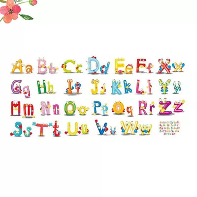 A-z Letters Stickers ABC Kids Wall Decal Abc Wall Stickers Letters Wall Decals • £9.59