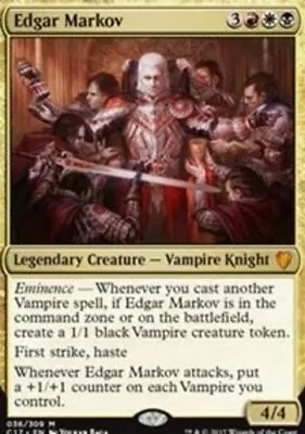 MTG Edgar Markov - Foil Light Play English Commander 2017 • $115.51