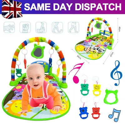 £15.86 • Buy UK 3-in-1 Baby Kick Lay And Play Piano Gym Infant Toddler Activity Mat Toys Gift